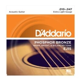 D’Addario EJ15 Phospor Bronze Acoustic Guitar Strings (10-47)