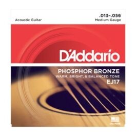 D’Addario EJ17 Phosphor Bronze Acoustic Guitar Strings (13-56)