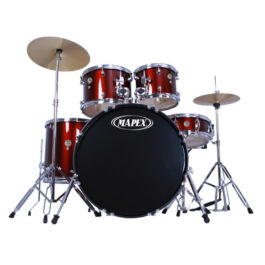Mapex Prodigy 5 Piece Fusion Sizes Drum Kit – Red