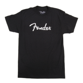 Fender Logo T-Shirt Black Size Small