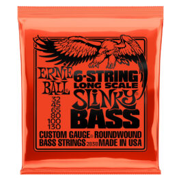 Ernie Ball 6-String Long Scale Slinky Bass Strings – (32-130)