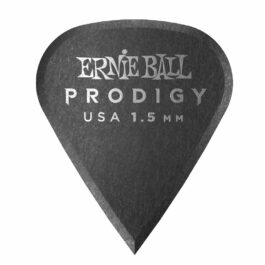 Ernie Ball Prodigy Guitar Pick – 1.5mm – Black Sharp Shape (each)