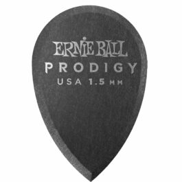 Ernie Ball Prodigy Guitar Pick – 1.5mm – Black Teardrop Shape (each)