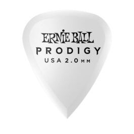 Ernie Ball Prodigy Guitar Pick – 2.0mm – White Standard Shape (each)
