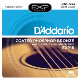 D’Addario EXP16 Phosphor Bronze Light Acoustic Guitar Strings (12-53)