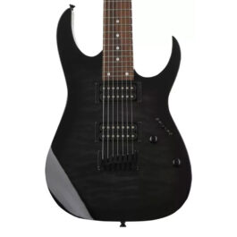 Ibanez GRG7221QA 7-String Electric Guitar – Transparent Black Sunburst