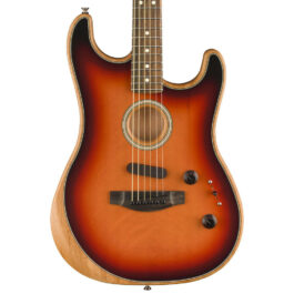 Fender Acoustasonic Strat® Acoustic/Electric Guitar – 3-Tone Sunburst