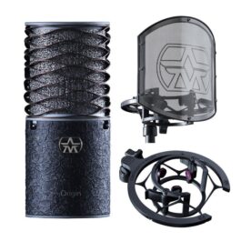 Aston Origin Cardioid Condenser Microphone Limited Edition Bundle – Black