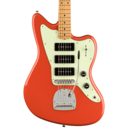 Fender Noventa Series Jazzmaster Electric Guitar – Maple Fretboard – Fiesta Red