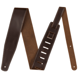 Fender 2.5″ Broken-In Leather Strap – Brown
