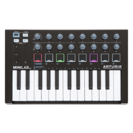 Arturia MiniLab MkII 25 Slim-key MIDI Controller – Black Edition