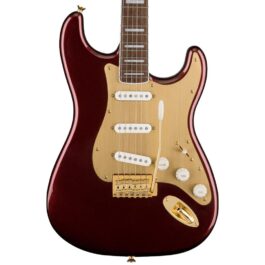 Squier 40th Anniversary Stratocaster® Gold Edition – Ruby Red Metallic