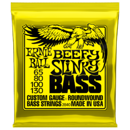 Ernie Ball Beefy Slinky Bass Guitar Strings – (65-130)