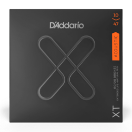 D’Addario XT 80/20 Bronze Coated Acoustic Guitar Strings – (10-47)