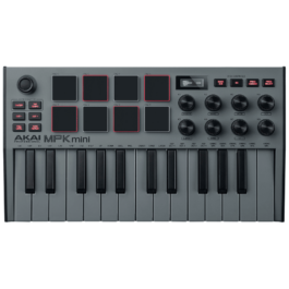 Akai MPK Mini MkIII – 25 Key USB MIDI Controller with MPC Drum Pads – Limited Edition Grey