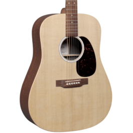 Martin D-X2E Dreadnought Acoustic-Electric Guitar – Natural with Mahogany