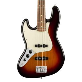 Fender Player Jazz Bass® Left-Handed, Pau Ferro Fingerboard, 3-Color Sunburst