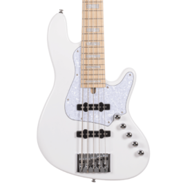 Cort Elrick NJS5 5-String Bass Guitar – White