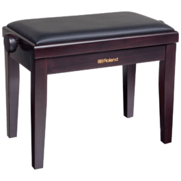Roland RPB-220 Adjustable-Height Piano Bench with Velour Seat – Rosewood
